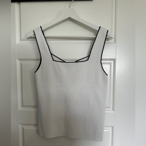 Endless Rose White Top with Black Trim - Picture 3 of 3